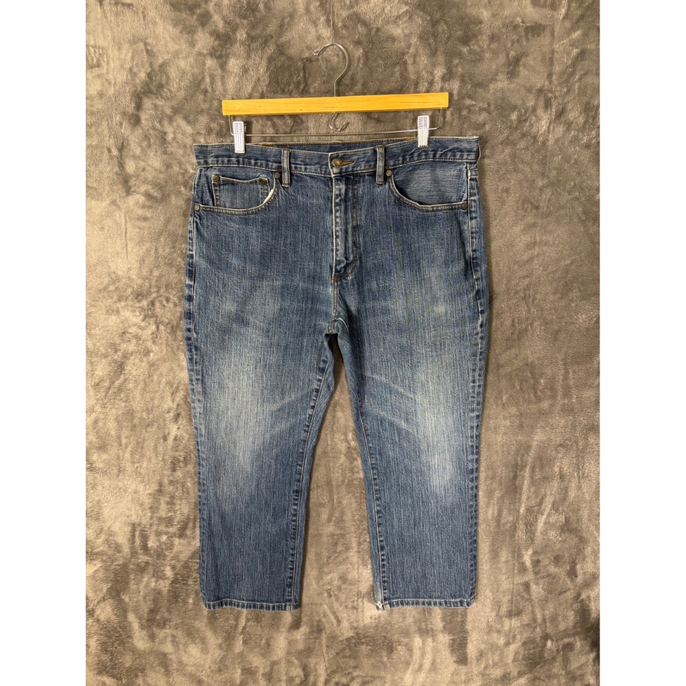Brooks Brothers Mens Straight Leg Jeans Medium Wash Denim Blue 35x23